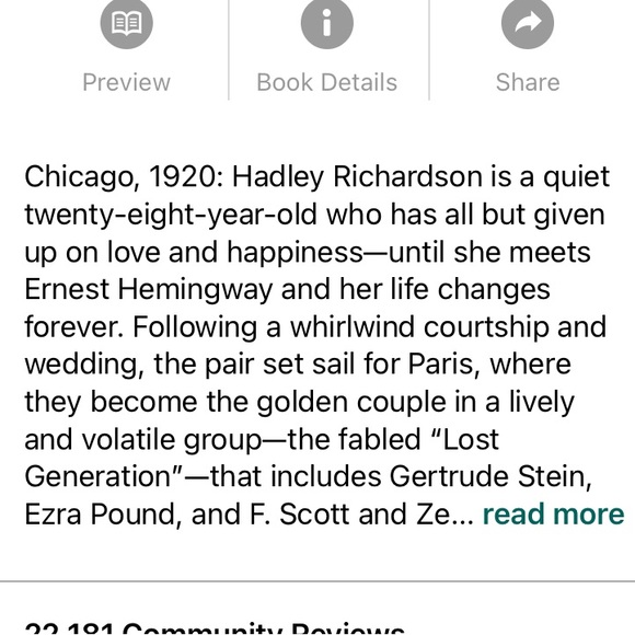 ⭐️2/$12⭐️The Paris Wife - Picture 8 of 8